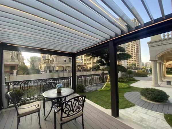 Hurricane Resistant Roof Stable Rain Shade Comfortable Aluminum Patio Garden