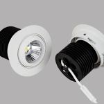 WGolden white,black housing ox ed narrow beam angle downlight led spotlight