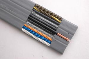 Wholesale Flat Flexible Traveling Elevator Cable with TV Camera Cable in Grey Color from china suppliers