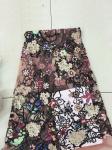 Multi Color Embroidered 3D Flower Lace Fabric / Fabric , Bead Lace Tulle For