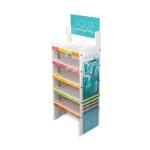 Custom Vitamin Products Display Stand Floorstanding Wooden Display Shelf for