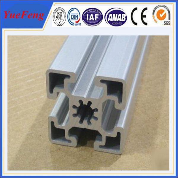 supply aluminum extruded profile, clear sliver t-slot anodized aluminum profile