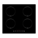 ETL Pan Sensor Crystal Glass 4 Burner Stove Top