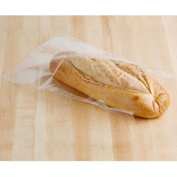 Food Breathable Micro Perforated Plastic Bread Bag Customized With P36 P90 Pattern
