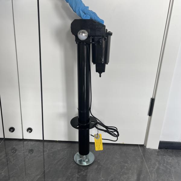Black Electric Trailer Jacks with A Frame 3500LBS 24" Travel For RV, Trailers, Trucks