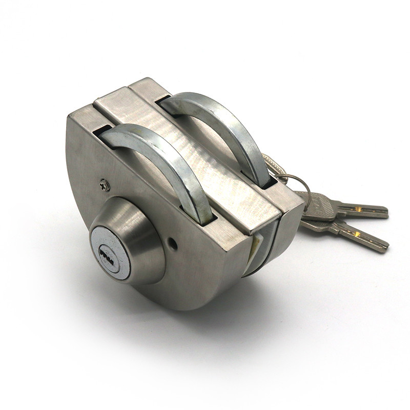SS304 201 Glass Door Hardware Accessories Double Side Door Lock ODM