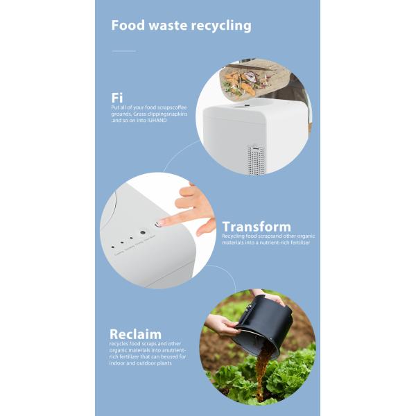 2.5L Daily Food Garbage Disposal White Compost Kitchen Machine