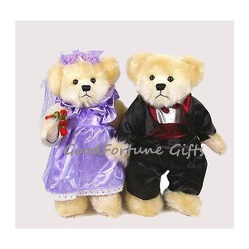 Wedding Souvenir Custom Plush Toys Cute Doll Teddy Bear Memorable For Bride And