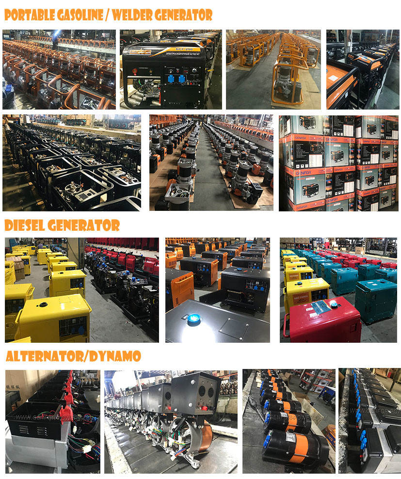130A AC Alternator Welding Machine 2.8KW Rated Power Cast Aluminum Shell
