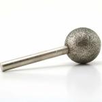 10-50 Mm Dia Diamond Mounted Points Spherical Head Diamond Grinding Bit Round