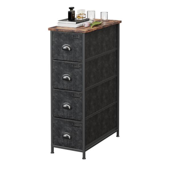 Narrow Small Storage Dresser, Fabric Drawer Dresser, Small Drawer Dresser for