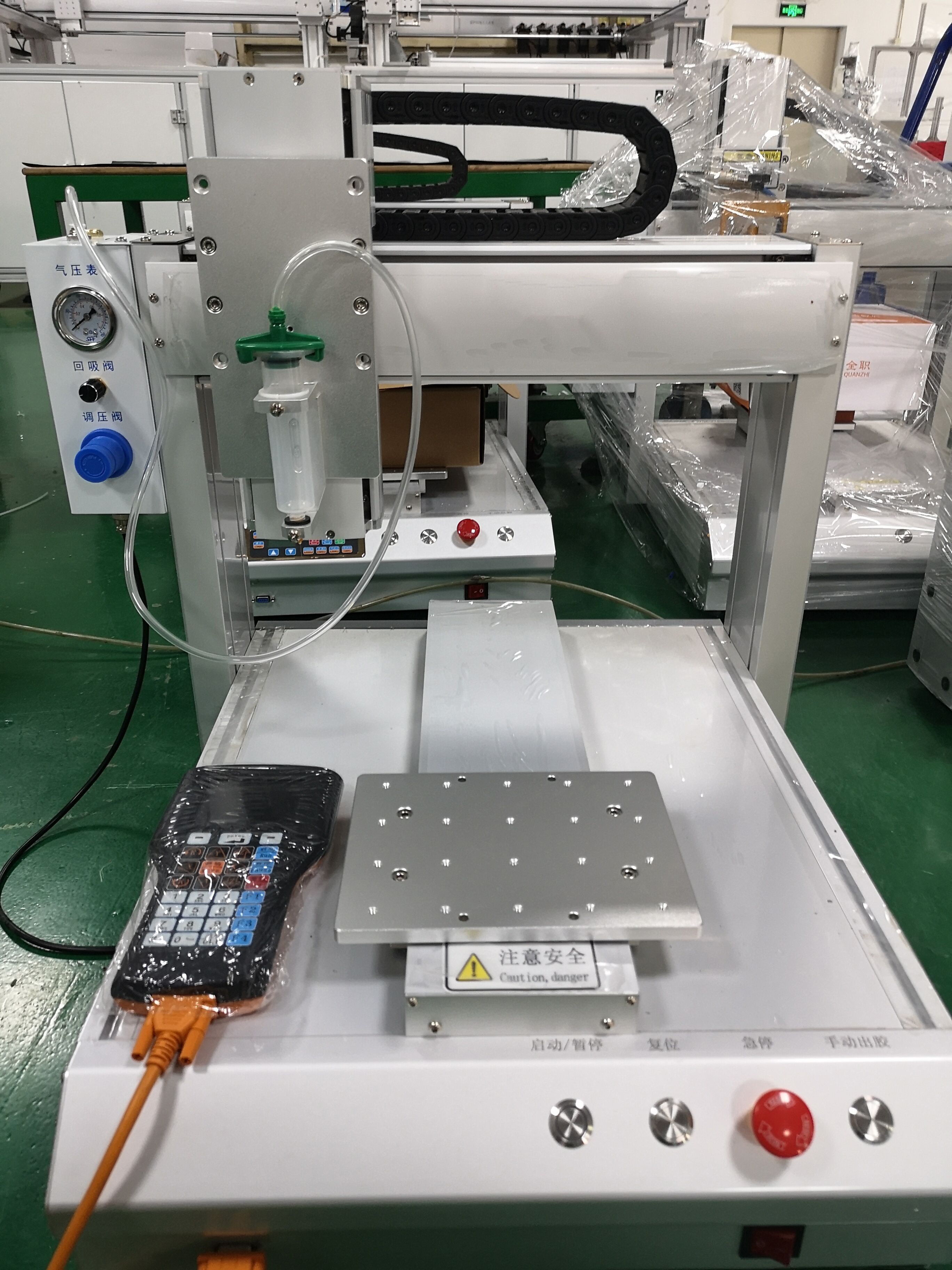 Three-Axis Glue Dispenser Automatic Desktop Liquid Syringe Glue Applicator for LED Bulb