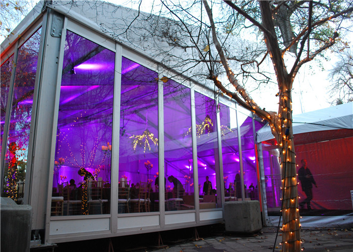 Movable Logistics Commercial Clear Tents For Weddings Customized Aluminum Alloy