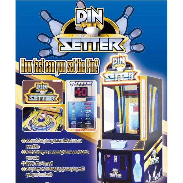 Coin Operated PIN SETTER Skill Redemption Arcade Machines