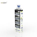 Customized White 4-Tiers Metal Creative Soft Drink Displays Rack