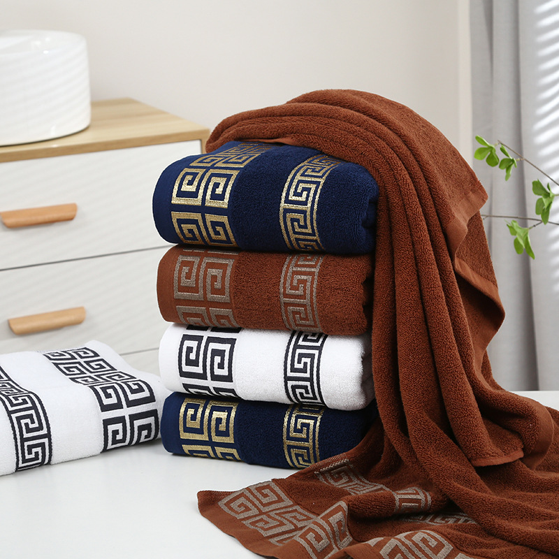 End 100% Cotton Bath Towel Set Custom Logo Hotel Pool Travel Solid Color Perfect Gift