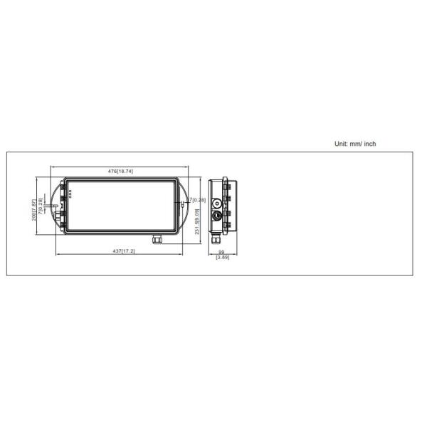 Wall Mounted LED Exit Emergency Light 2200k-7000k 100-277V