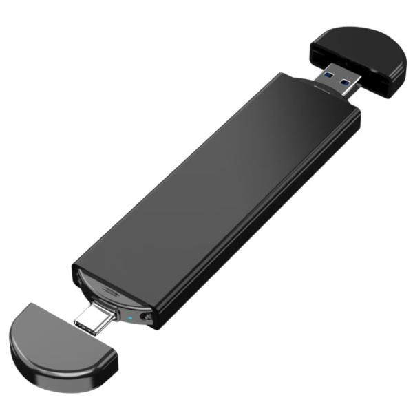 Type C USB3.0 SSD External Hard Drive M.2 Nvme Sata Dual Interface Design For