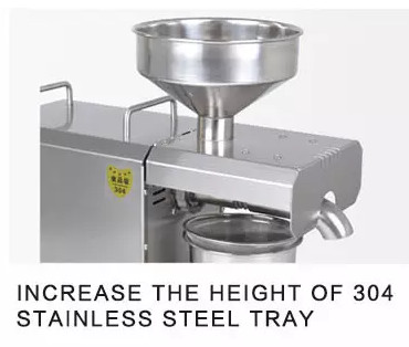 6YL 60 SS304 Cold Automatic Oil Press Machine Rustproof for Tea Seed