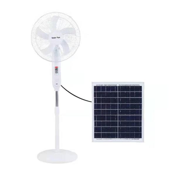 Multifunction 25W Solar Powered Outdoor Fan 18650 Lithium Battery 3 Wind Gears