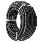 NBR Black Rubber Fuel Hose Fiber Braided 20 Bar For Fuel Transfer