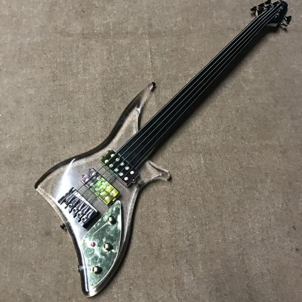 High quality LED light acrylic electric guitar rosewood fingerboard, free