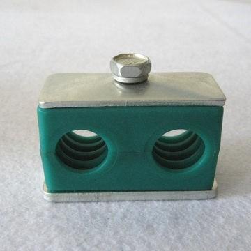 Stauff type double pipe clamps twin series Stauff clamps according to DIN 3015-3