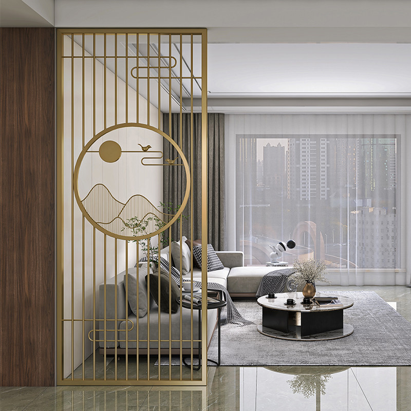Aluminum Alloy Laser Cut Metal Screens Decorative Steel Panels Partition