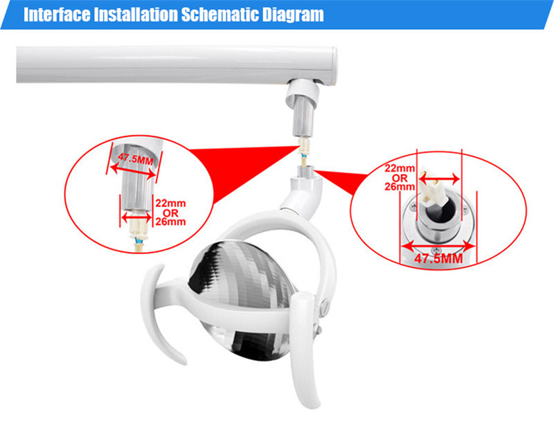 35000lux Ceiling Mounted Dental Operation Theatre Light