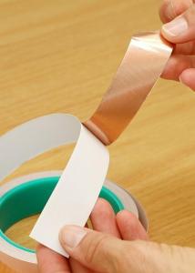 Wholesale 0.1mm 25mm Conductive Adhesive Copper Tape Double Sided Adhesive Thermal Conductive Tape from china suppliers