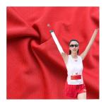 Solid Eyelet Bird Eye Fabric 100% Polyester Knitting Breathable For Sports T