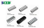 Grey 600V 50A Panel Mount Terminal Block Connector , PA66 Copper Conduction