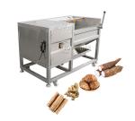 Industrial 500kg/h Potato Ginger Roller Washer Brush Peeling Machine Easy to