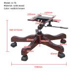Office Boss Swivel Chair Wood Base Big Class Chair Five Star Foot Base