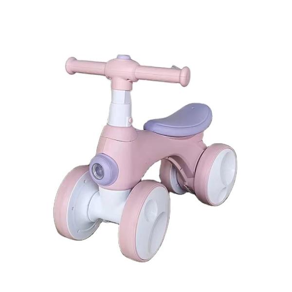 4-wheel Children's Balance Bike with Music Light Bubble Device Product Size 56