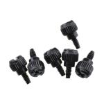 6-32 Black Zinc Custom Metal Thumb Screws for Fastening and Decoration in