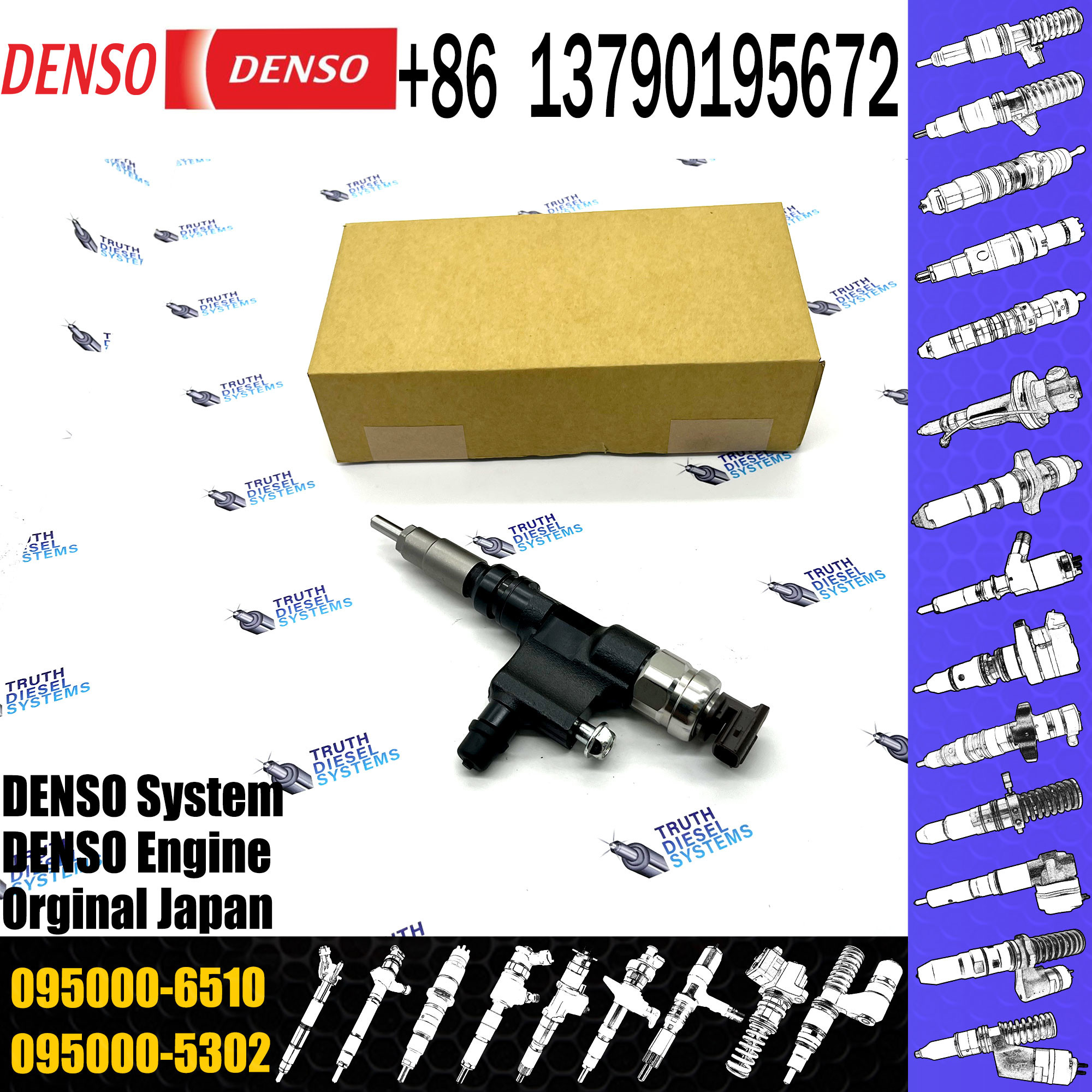 Diesel Fuel Injector 095000-6510 For TOYTA DYNA N04C 23670-79016 Injector Diesel
