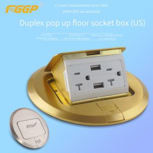 Wholesale Pop Up Round Floor Box Brass Plate Tamper Resistant Electrical Cold Rolled Steel from china suppliers
