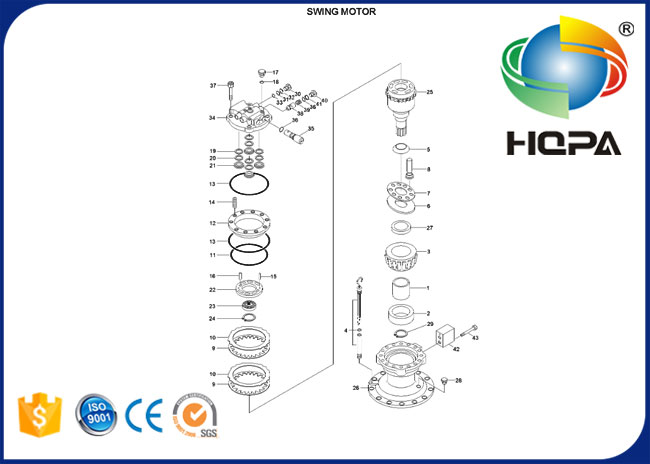 31EN-10031 31EN10031 Swing Motor Seal Kit for Hyundai R245-7 R260-7 R250LC-3