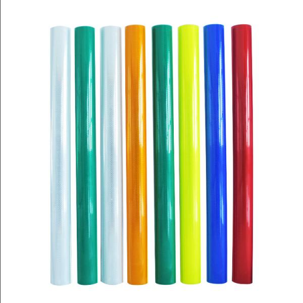 Micro Prismatic Safety Sign Reflective Sticker Film Material Printable Durable