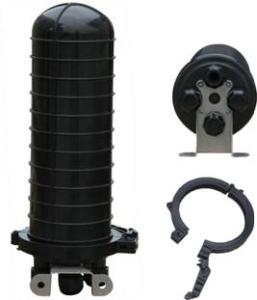 Wholesale SGS ISO Black color MMP 190 x 410mm 96 single fiber Dome / Vertical Fiber Optic Splice Closure from china suppliers