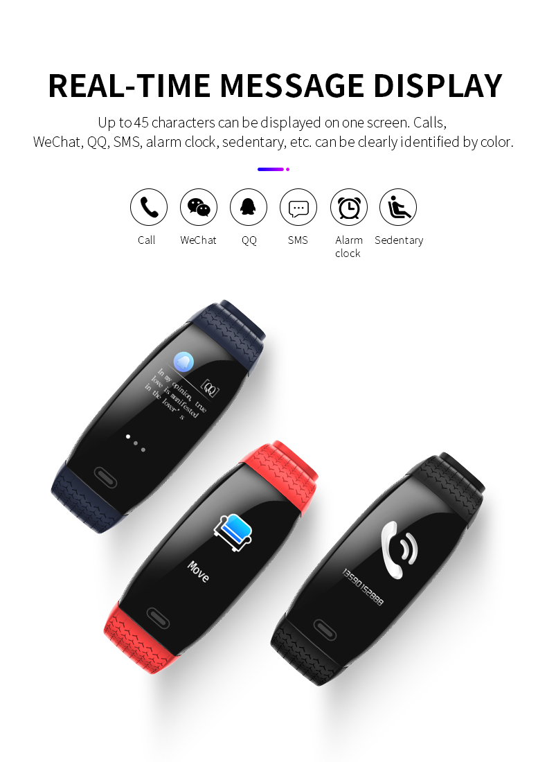 T15 Heart Rate Blood Pressure Oxygen Ladies Watch Waterproof IP67 Touch Screen Smart Bracelet