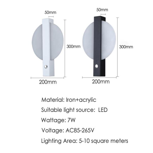 Nordic modern minimalist bedroom bedside creative aisle living room wall lights (WH-OR-84)