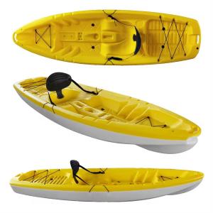 Wholesale Wholesale cheap single sit on top HDPE blow molded plastic fishing kayak with factory price from china suppliers