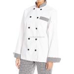 Women Modern Design Kitchen Unique Chef Coats White Color