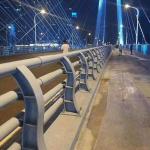 Road Safety Customized Color Metal Beam Bridge Guardrail With ISO9001 2008