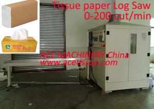 Wholesale Facial Tissue Single Channel Log Saw Cutting Machine Fully Automatic from china suppliers