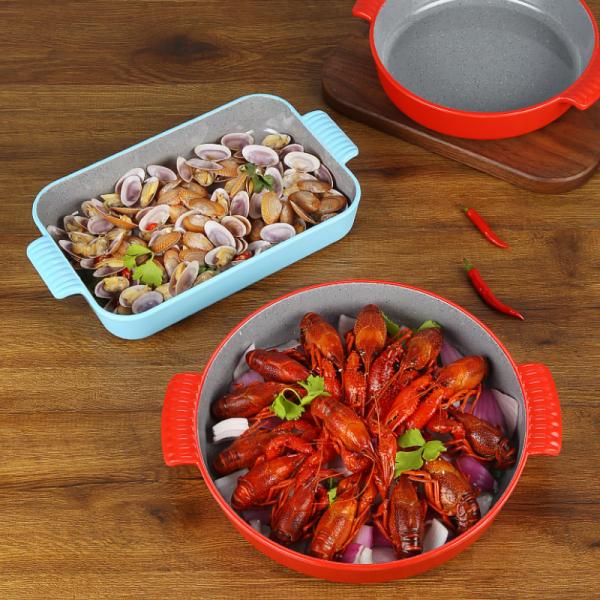 Scratch Resistant Double Color Melamine Dinner Plates Dishwasher Colorful