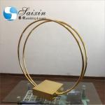 ZT-464 Chic shiny gold wedding centerpieces flower arrangement metal double