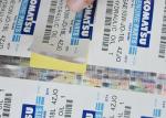 Glossy Silver Hot Stamping Labels / Security Hologram Label Polyester Film
